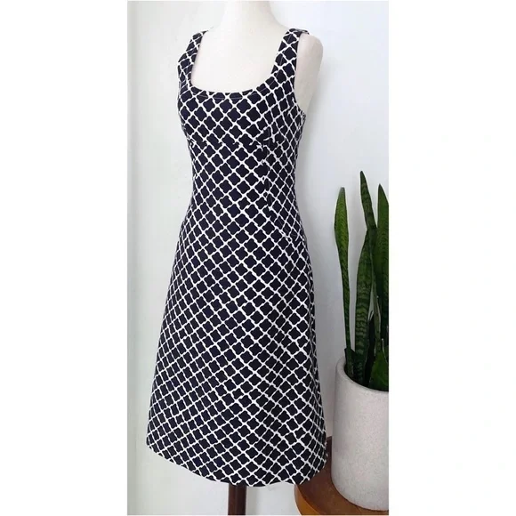 Peter Som Geo Alhambra Tiles Pattern Sheath Dress​​​​​